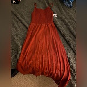 Burnt Orange Long Dress